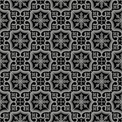 Black grey tile - effect, vinyl