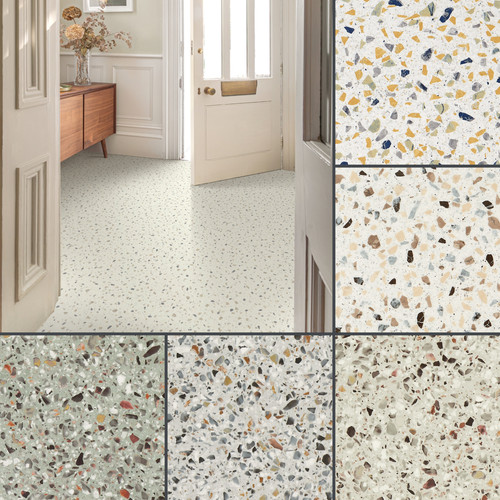 Terrazzo cushioned sheet vinyl - cushioned,