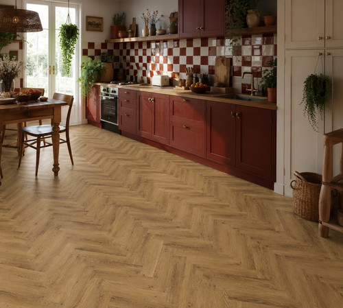 Sherwood oak herringbone spc - sherwood,