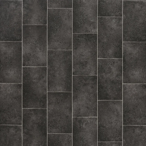 Black vinyl flooring roll - black,