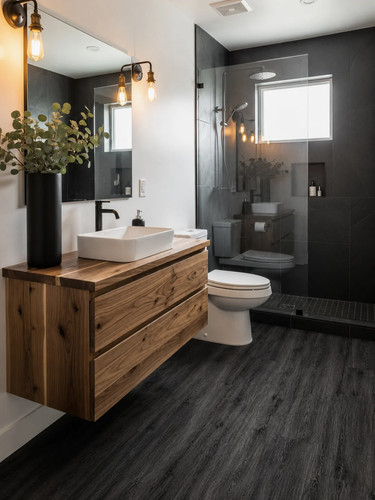 Black ash spc click vinyl - ash,