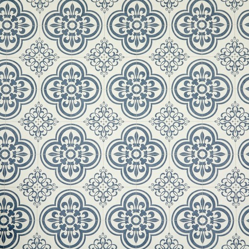 Blue and white vinyl - and, flooring
