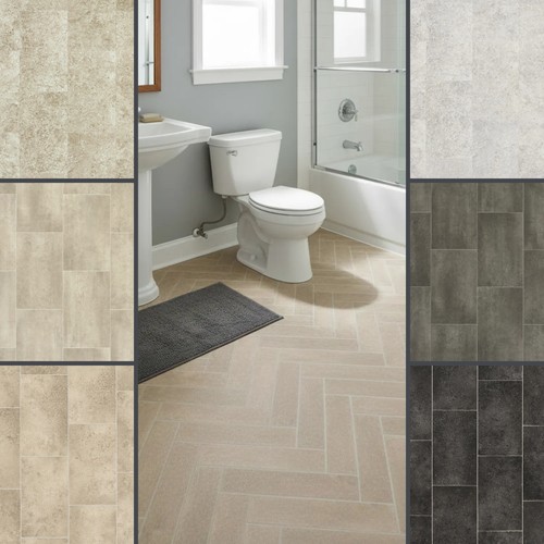 Stone tile effect vinyl - tile,